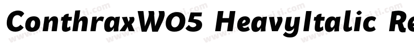 ConthraxW05 HeavyItalic Regular字体转换